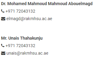 Minority Groups Contact Details